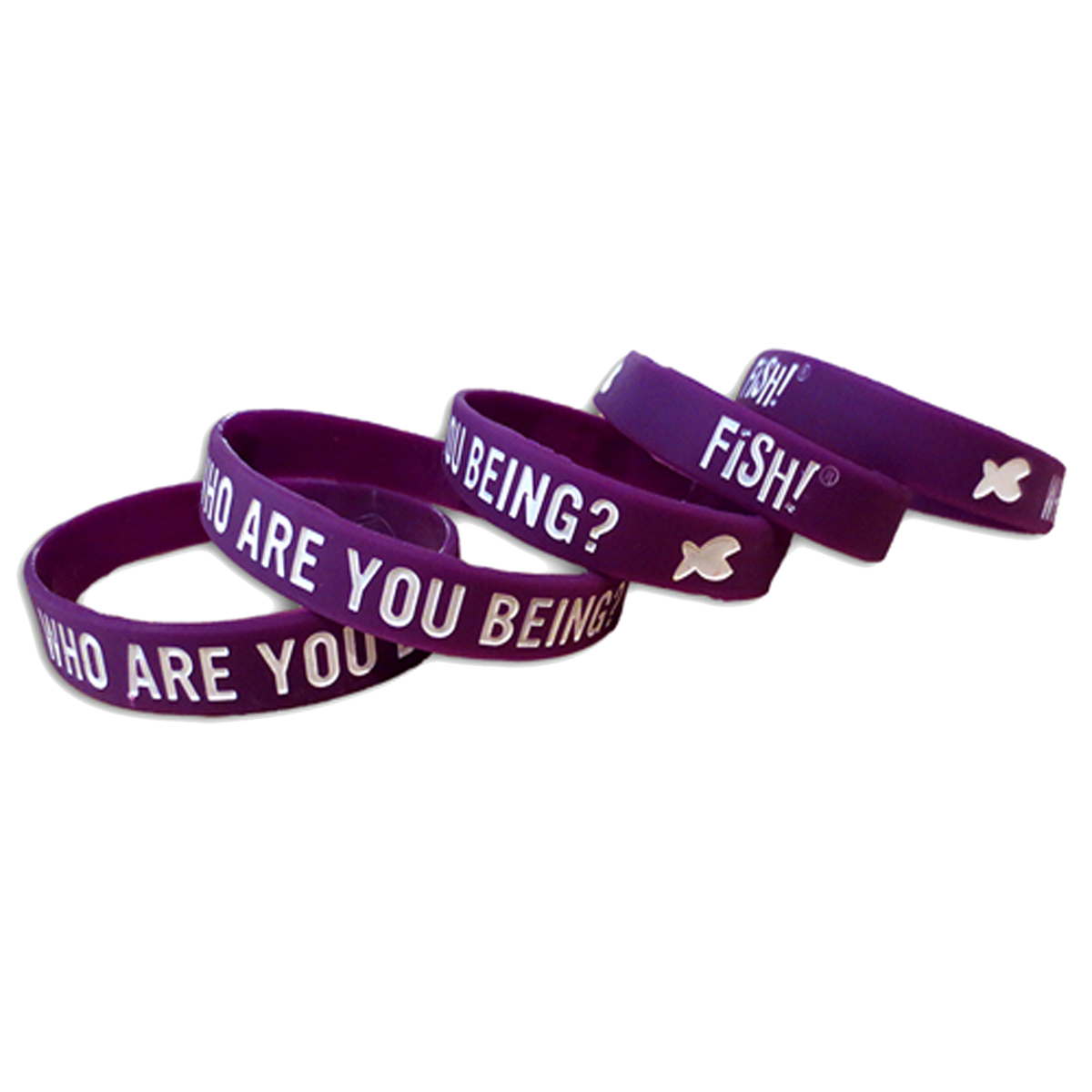 Keep the Fish Philosophy top of mind with “Who Are You Being?” silicone wristbands—designed to serve as a simple, daily reminder of how you show up for others. Commonly used during onboarding and facilitation programs, they help new team members stay connected to the mindset and behaviors that shape culture. Comfortable, visible, and easy to wear, they turn a powerful question into an everyday habit. It’s a small accessory that creates ongoing awareness long after the training ends.